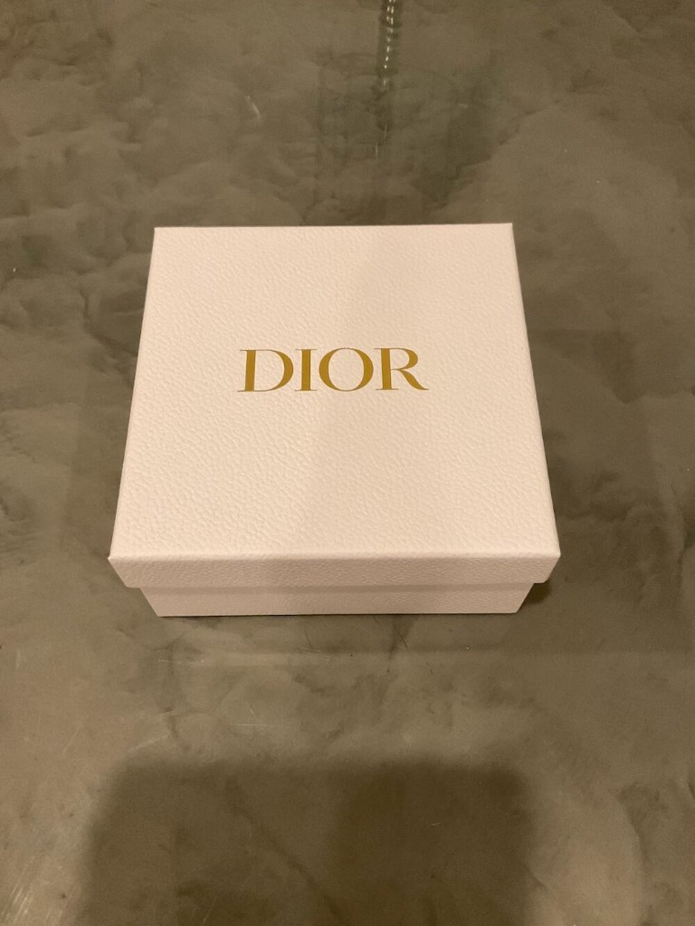 Authentic Dior White Textured Gift Storage Box 9" x 8"